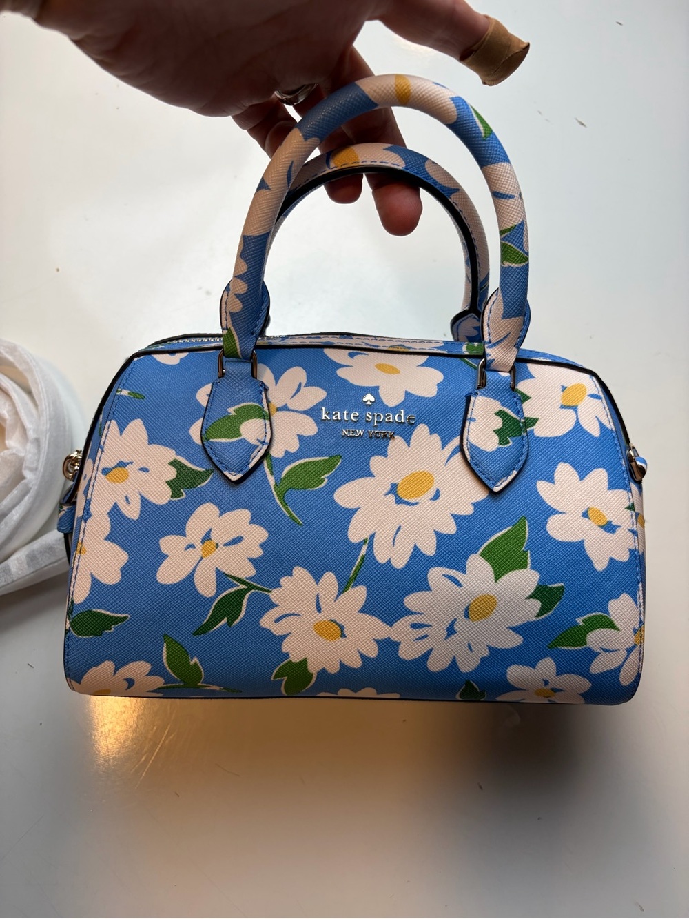 Kate Spade Madison Tide Pool Charming Daisy Small Duffle Bag